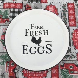 NWOT - Farm Fresh Eggs Serving Tray